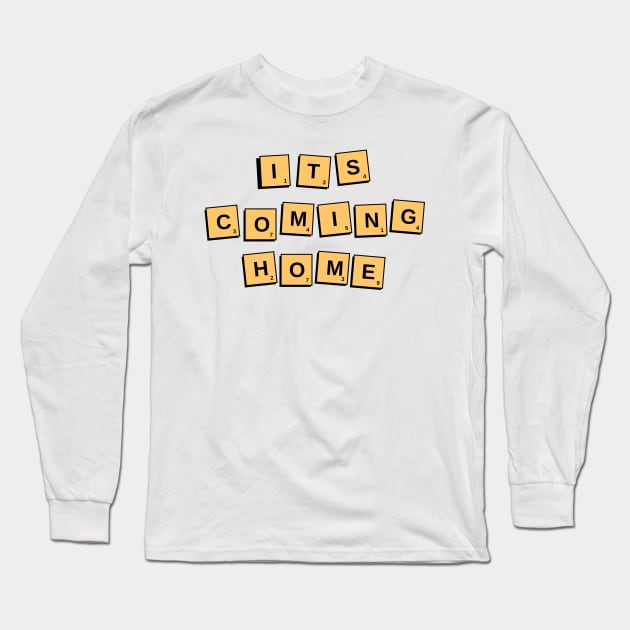 Its Coming Home Game of Scrabble England Long Sleeve T-Shirt by RareLoot19